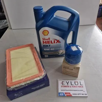 Accent 95-00 Yumurta 1,5 Enj. Yağ Bakım Seti Shell