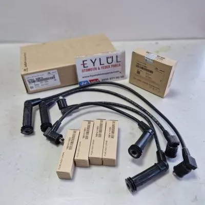 Buji ve Buji Kablosu Takımı Accent 95-00 1,5 12v / Accent 00-05 / Getz 1,3 12v 27501-22B10 / 18814-11051